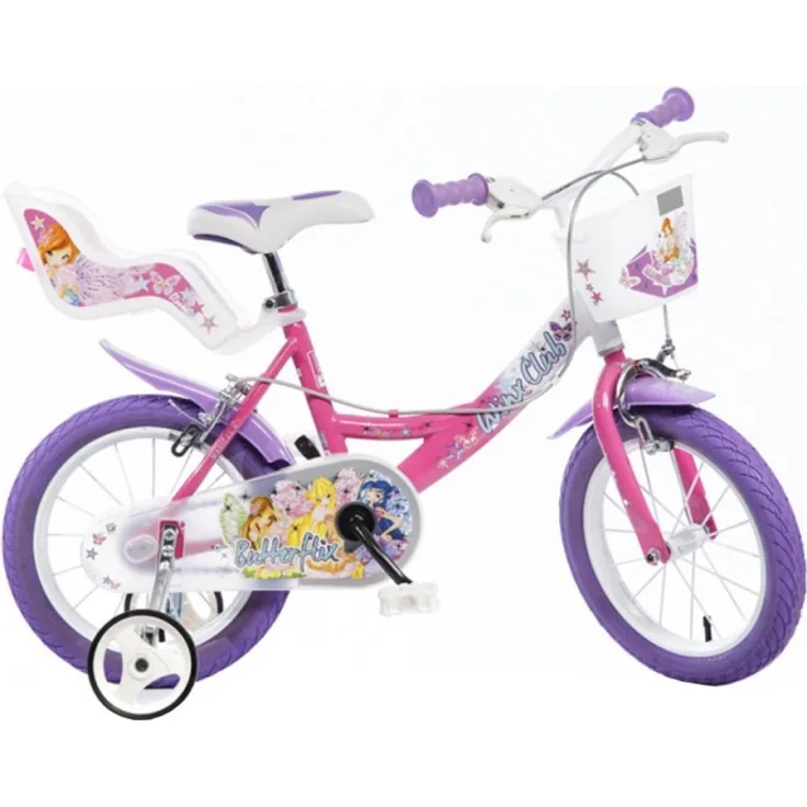 144R-WX7 Winx Club 14 Zoll 23 cm Mädchen Felgenbremse Rosa/Violett