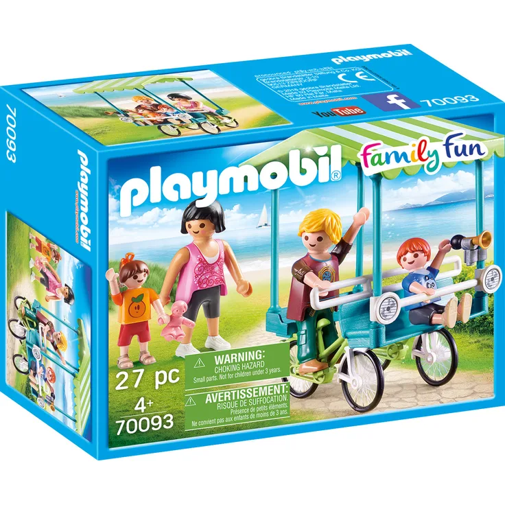 Playmobil Family Fun 70093 'Familien-Fahrrad', 27 Teile, ab 4 Jahren