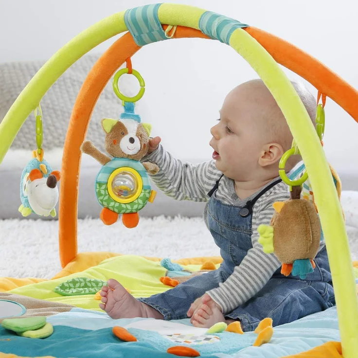 fehn 'Sleeping Forest' 3-D-Activity-Decke inkl. Spielbogen 80x105cm – Bild 5