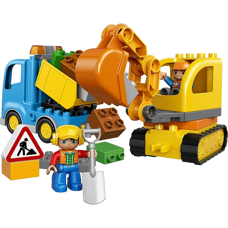 LEGO Duplo 10812 - Bagger und Lastwagen, Ideales Geschenk für 2 Jährige – Bild 4