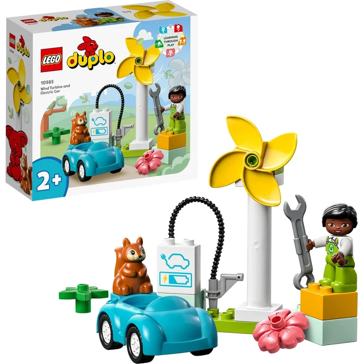 LEGO DUPLO 10985 'Windrad und Elektroauto', 16 Teile, ab 2 Jahren – Bild 1