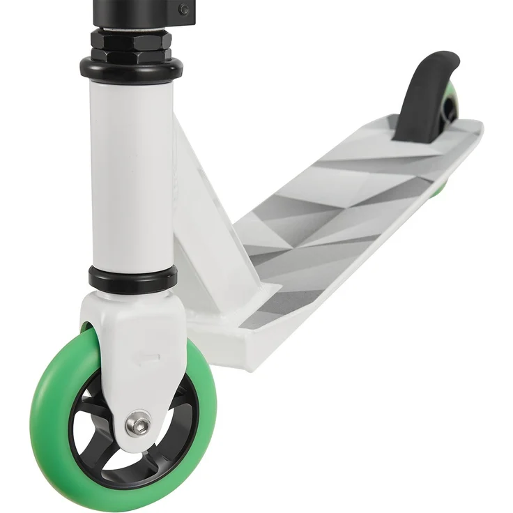 ArtSport 24633 'Stunt Scooter Futuristic', ab 6 Jahren, 360° Lenker, 100 mm Alu Räder, max. belastbar bis 100 kg, weiß/mintgrün/grau – Bild 4
