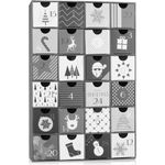 Adventskalender zum Befüllen - Schwarz Weiße Weihnachten - DIY Weihnachtskalender aus Pappe - Preisvergleich