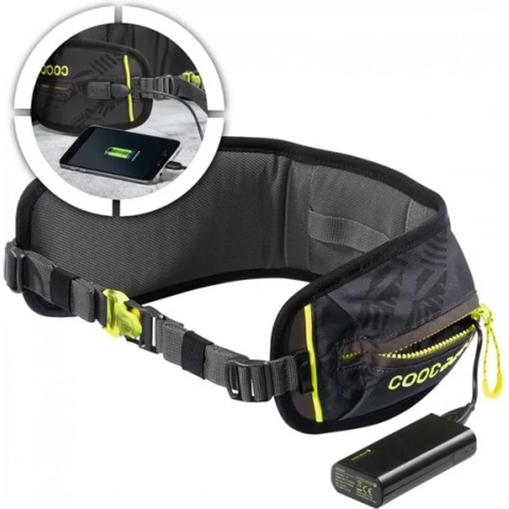 Coocazoo Hüftgurt mit Power Pack Black