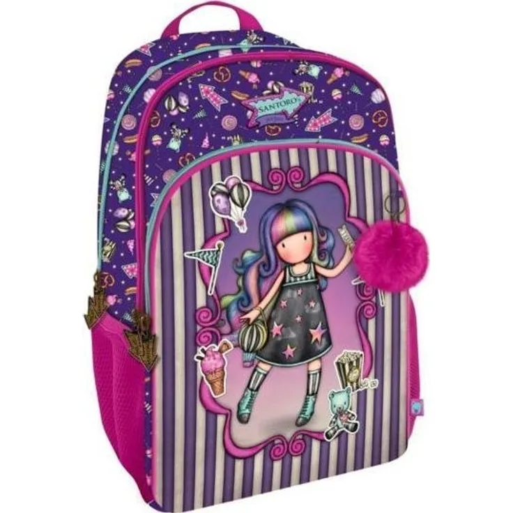 Gorjuss Fairground Three Pockets Backpack