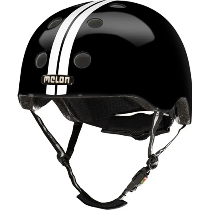 Melon Helm - Straight White Black M-L
