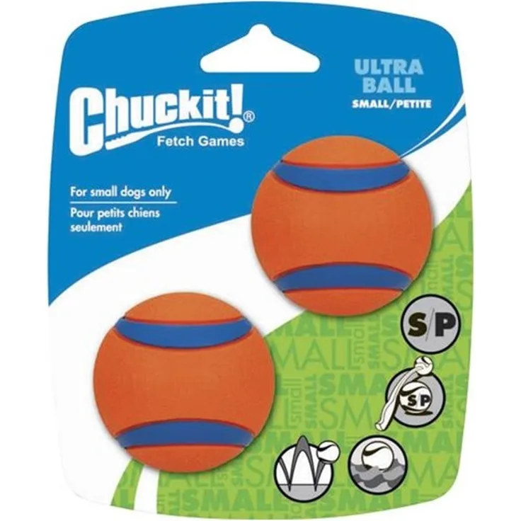 CHUCKIT ULTRA BALL 2-PK SMALL