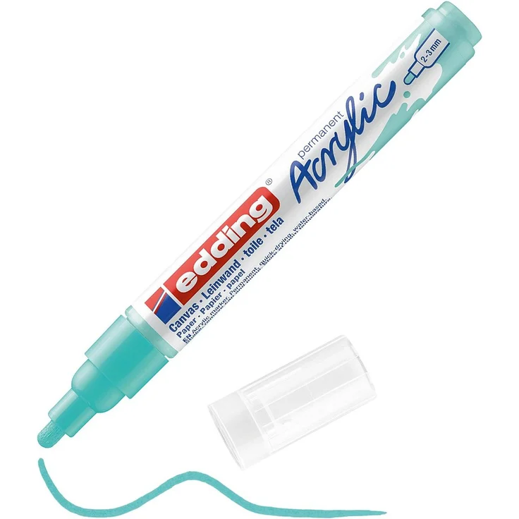 edding 5100 Acrylmarker medium opulent türkis – Bild 4