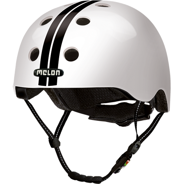 Melon Helm - Straight Black White M-L