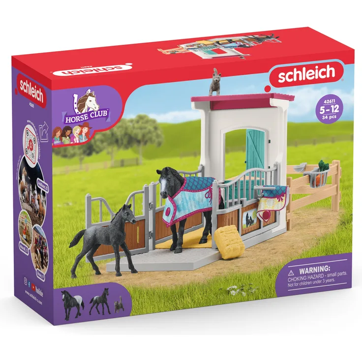 Schleich Horse Club - Pferdebox mit Stute und Fohlen