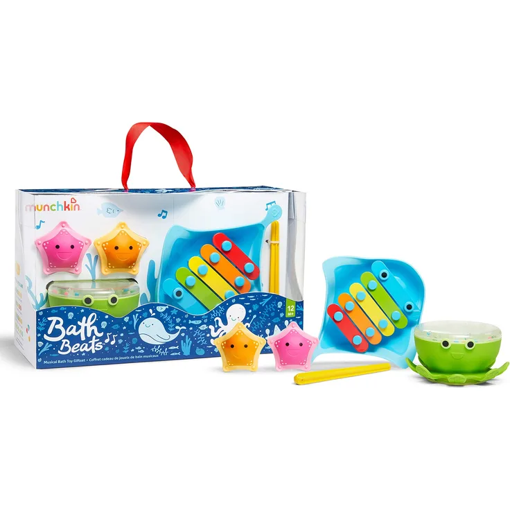 Munchkin Bath Beats Musical Bath Toy Gift Set, 4 Count (Pack of 1)
