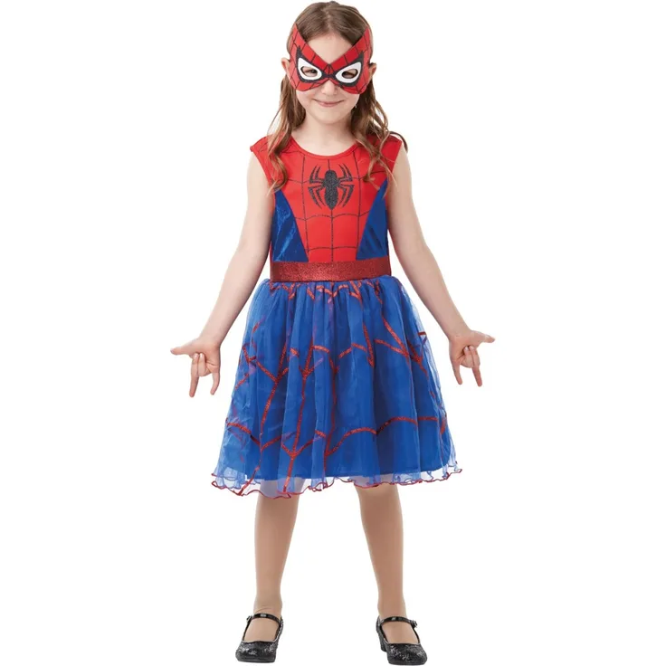 Rubies 300101 Spider-Girl Kinder Kostüm, Spider-Man Kleid Gr. 2 - 3 Jahre