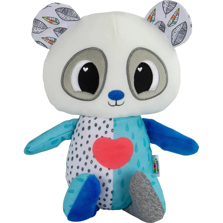 Lamaze beruhigender Herz Panda Schlafenszeit-Spielzeug Babyspielzeug Spielzeug für Babys Farben Geschenk für frischgebackene Eltern Entwicklungsspielzeug für Jungen Mädchen L27470 Mehrfarbig