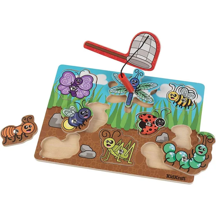 Magnetische Holz Puzzle Insekten mit Angel von KidKraft