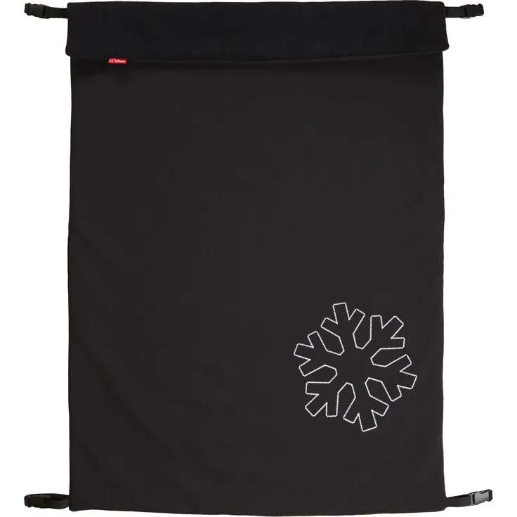 ByBoom - Softshell Decke 70x100 cm Thermo Aktiv; Funktions-/Universal-/Outdoor-Babydecke für Kinderwagen, Buggy, Jogger, Farbe:Schwarz/Schwarz