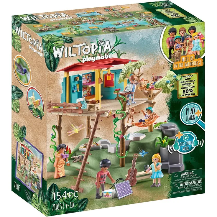 PLAYMOBIL Wiltopia 71013 'Familienbaumhaus', 154 Teile, 4 Jahren