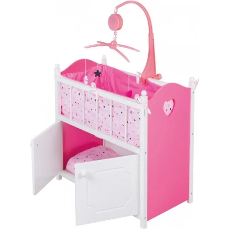 Dolls Room Puppenbett mit Unterschrank und Musikmobile