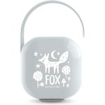 SUAVINEX Schnullerhalter für Babys, für 2 Schnuller, Tasche für Schnuller, 307198, grau