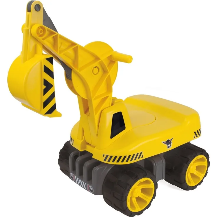 BIG 800055811 'BIG-Power-Worker Maxi Digger' Rutscher, ab 3 Jahren, bis 50 kg belastbar, gelb