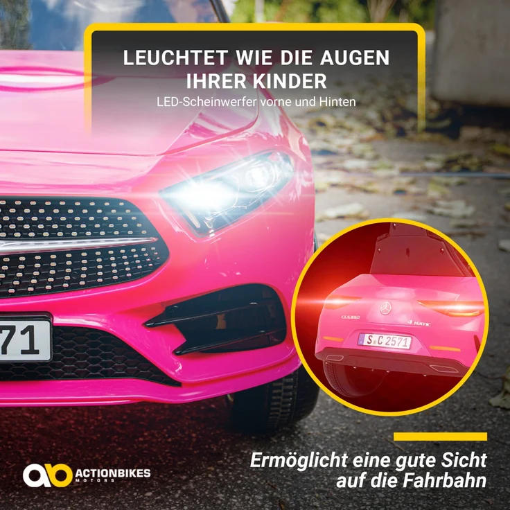 Kinder Elektroauto Mecedes Benz CLS350 Kinderauto Elektrofahrzeug Spielzeug Auto (Pink) – Bild 8