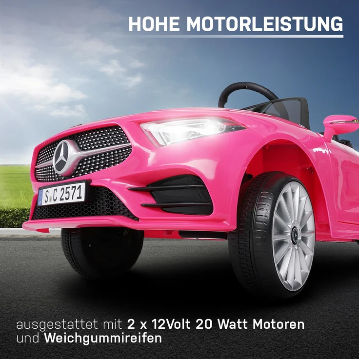 Kinder Elektroauto Mecedes Benz CLS350 Kinderauto Elektrofahrzeug Spielzeug Auto (Pink) – Bild 13