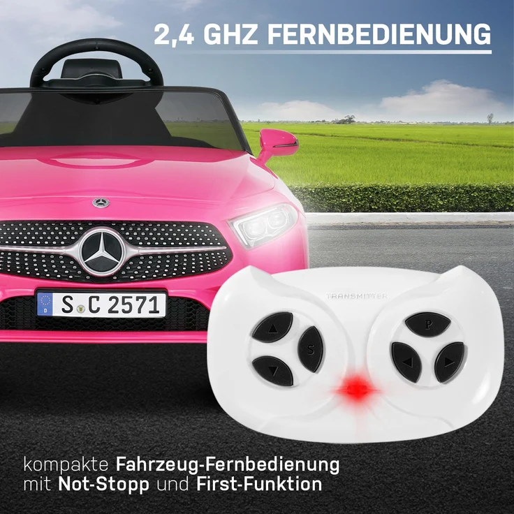 Kinder Elektroauto Mecedes Benz CLS350 Kinderauto Elektrofahrzeug Spielzeug Auto (Pink) – Bild 11