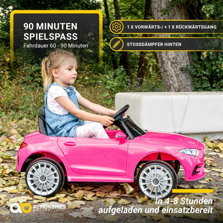 Kinder Elektroauto Mecedes Benz CLS350 Kinderauto Elektrofahrzeug Spielzeug Auto (Pink) – Bild 7
