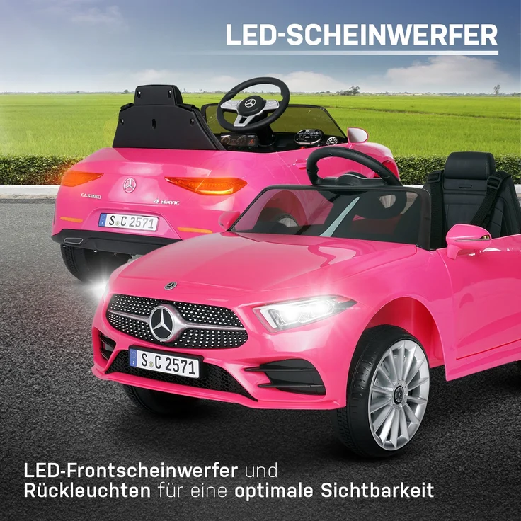 Kinder Elektroauto Mecedes Benz CLS350 Kinderauto Elektrofahrzeug Spielzeug Auto (Pink) – Bild 15