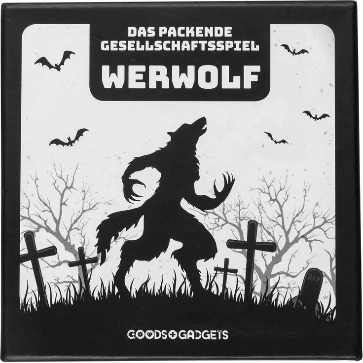 Original Werwolf Kartenspiel Deluxe Partyspiel mit Erweiterung - Werwölfe Rollenspiel Klassiker - 45 Karten Edition mit 30 verschiedenen Charakteren! DEUTSCHE Version – Bild 1