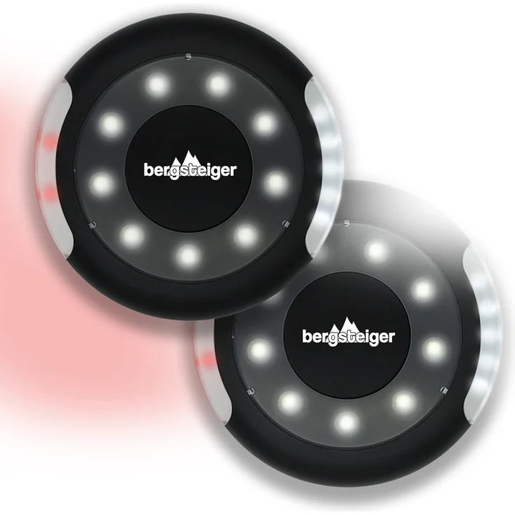 Bergsteiger Kinderwagenlicht, Buggylicht, 2 Kinderwagenlichter Set inkl. Batterien, 16 LED pro Licht, wasserdicht, passend für alle Kinderwagen, Bergsteiger Kinderwagen-Zubehör – Bild 2