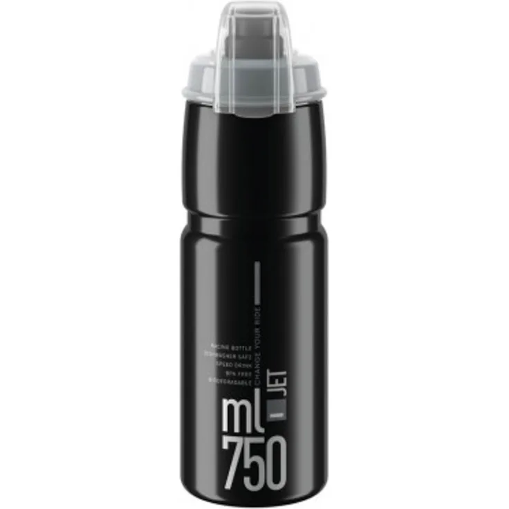 Trinkflasche Elite Jet Plus 750ml, schwarz/grau