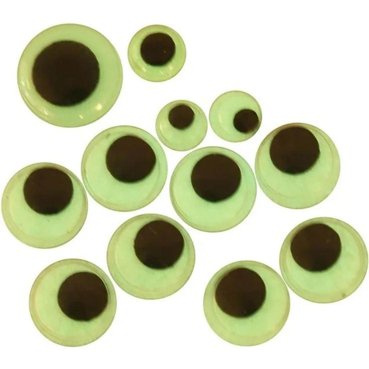 Creativ Company Wiggle Eyes Glow in the Dark Self Adhesive 30pcs.