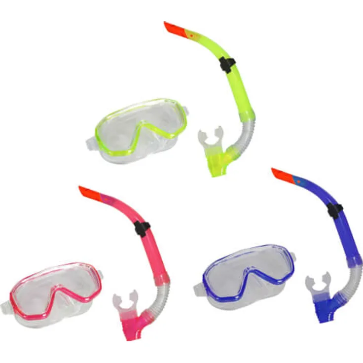 Splash & Fun Maske+Schnorchel Pro Star, Silikon, ab 6 Jahren, sortiert