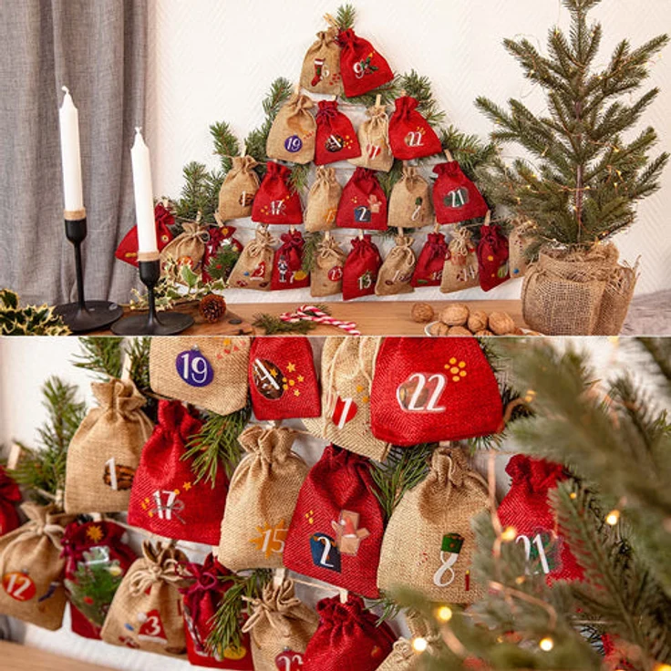 Adventskalender Zum Befüllen Schöner 2022 Jute Adventskalender Zum – Bild 4