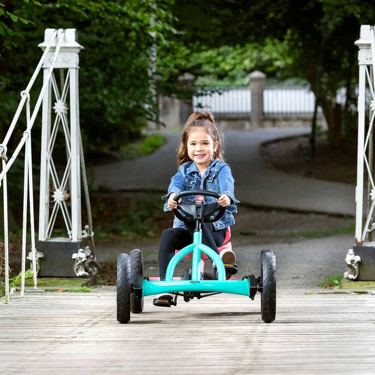 BERG 'Buddy 2. 0 Lua' Gokart, BF-R 2.0, ab 3 Jahren, 3-fach-Sitzverstellung, max. belastbar bis 50 kg, türkis/pink – Bild 4