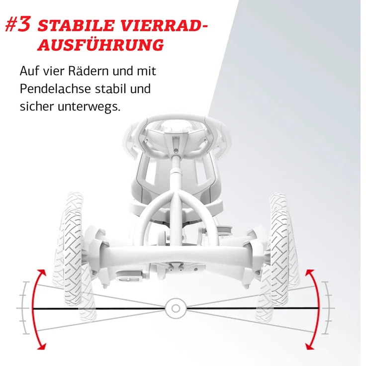 BERG 'Buddy 2. 0 Lua' Gokart, BF-R 2.0, ab 3 Jahren, 3-fach-Sitzverstellung, max. belastbar bis 50 kg, türkis/pink – Bild 9