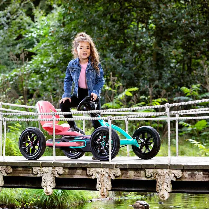 BERG 'Buddy 2. 0 Lua' Gokart, BF-R 2.0, ab 3 Jahren, 3-fach-Sitzverstellung, max. belastbar bis 50 kg, türkis/pink – Bild 5