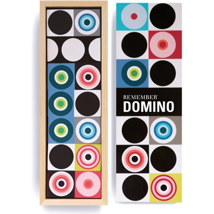 Domino-Spiel aus Holz, attraktive Grafiken, moderne Version, Remember