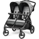 Peg-Perego Zwillingswagen 'Book For Two - Cinder' 2020 grau / schwarz