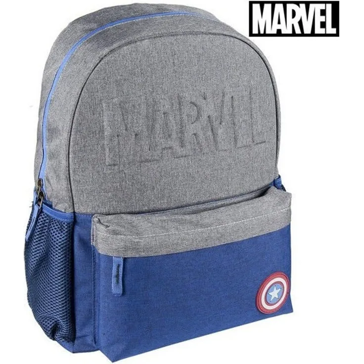 Schulrucksack Captain America The Avengers Marineblau Grau