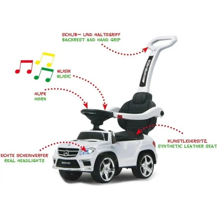 Jamara 460244 'Rutscher Mercedes-Benz AMG GL63 weiß 2in1' ab 12 Monaten, bis 23 kg belastbar, weiß – Bild 4