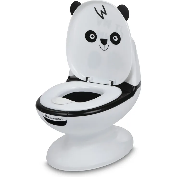 Bebeconfort Toilettensitz in Minigröße für Kinder, Toilette fürs Töpfchentraining mit süßem Panda, inklusive Spülgeräusch, geeignet ab 18 Monaten - Preisvergleich