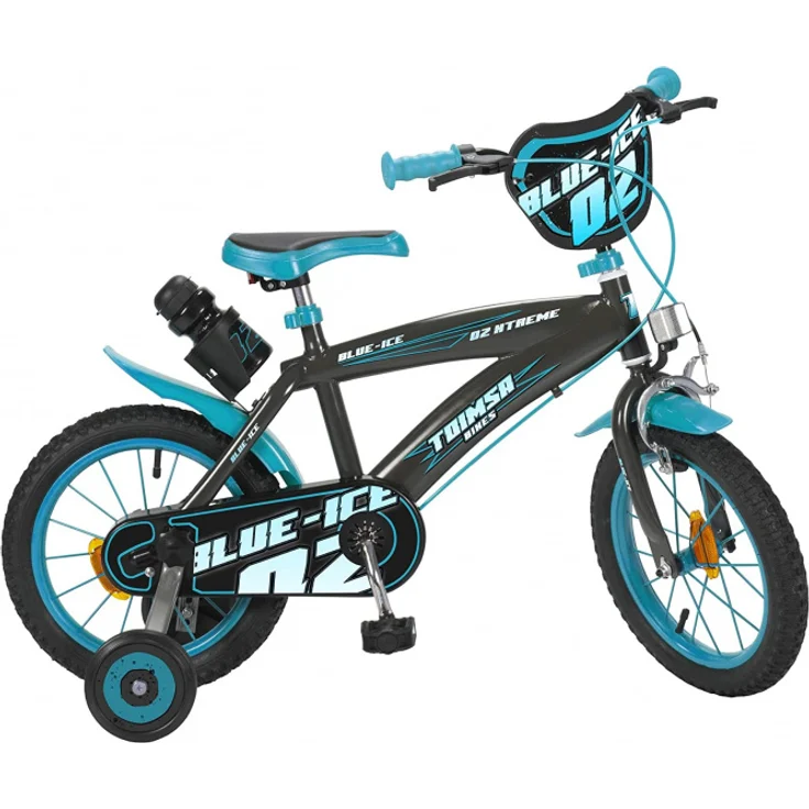 Blue Ice 14 Zoll 23,5 cm Jungen Felgenbremse Schwarz/Blau