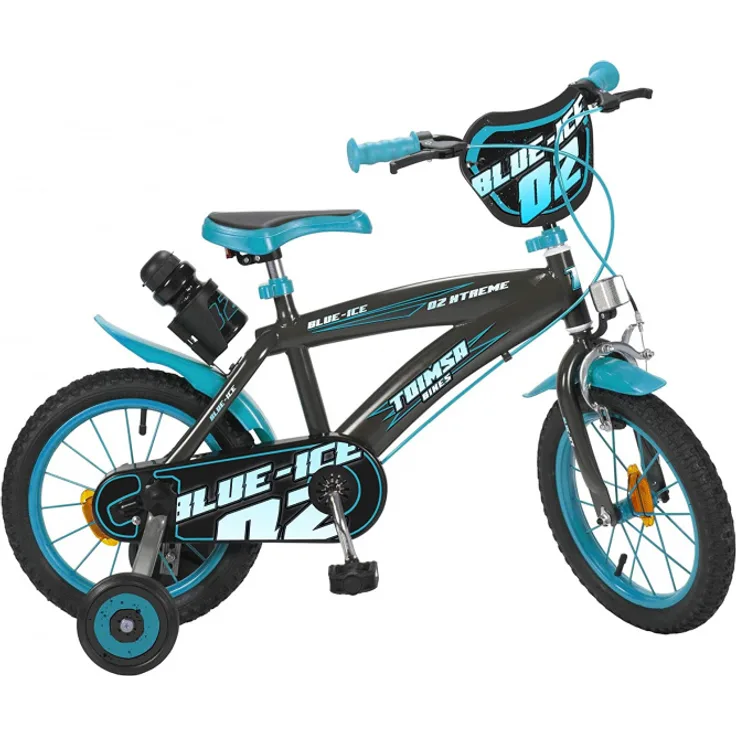 Blue Ice 14 Zoll 23,5 cm Jungen Felgenbremse Schwarz/Blau