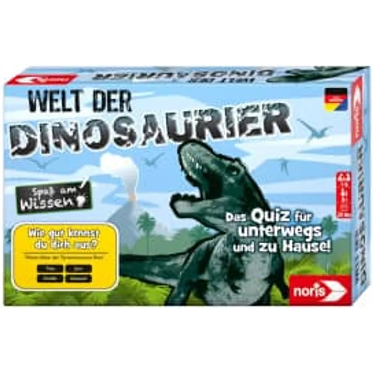Welt der Dinosaurier - Kinderspiel - Quiz für unterwegs und zu Hause