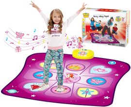 Tanzmatte Kinder Spielzeug Geschenke für Mädchen Jungen Alter 3 4 5 6 7 8+ Jahre, Musikmatte mit Herausforderung Modi LED Anzeige Integrierter Musik, Weihnachten Geburtstag Kinderspielzeug (Violett)