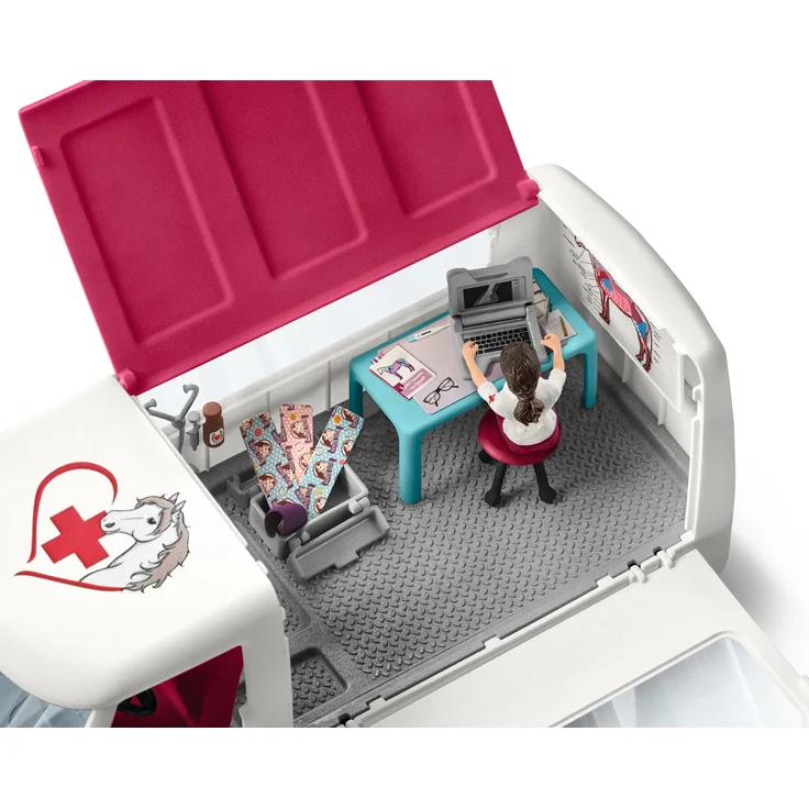 Schleich Horse Club 42439 'Mobile Tierärztin mit Hannoveraner Fohlen', ab 5 Jahren, 37 Teile, 30 x 25 x 14 cm - Preisvergleich – Bild 10