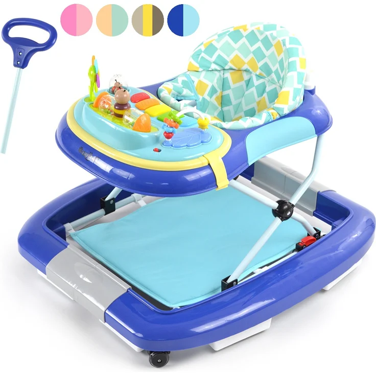 Daliya® BEBISTEP 4in1 Spiel- und Lauflernwagen (Blau) – Bild 3