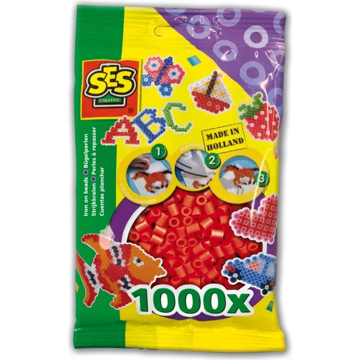 Bügelperlen rot 1000St.