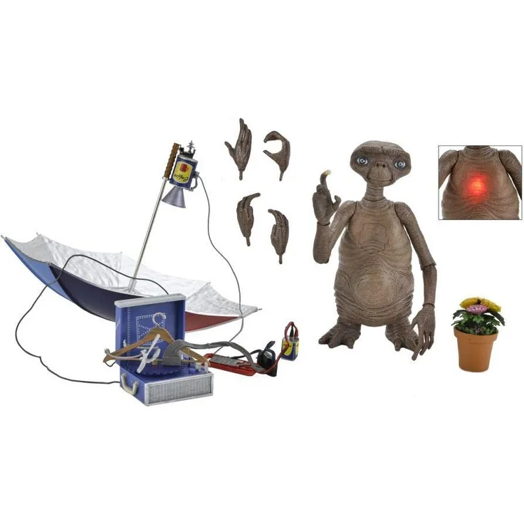 NECA E. T. - Der Ausserirdische LED Actionfigur 40th Anniversary Multicolor, aus Kunststoff, batteriebetrieben, Hersteller